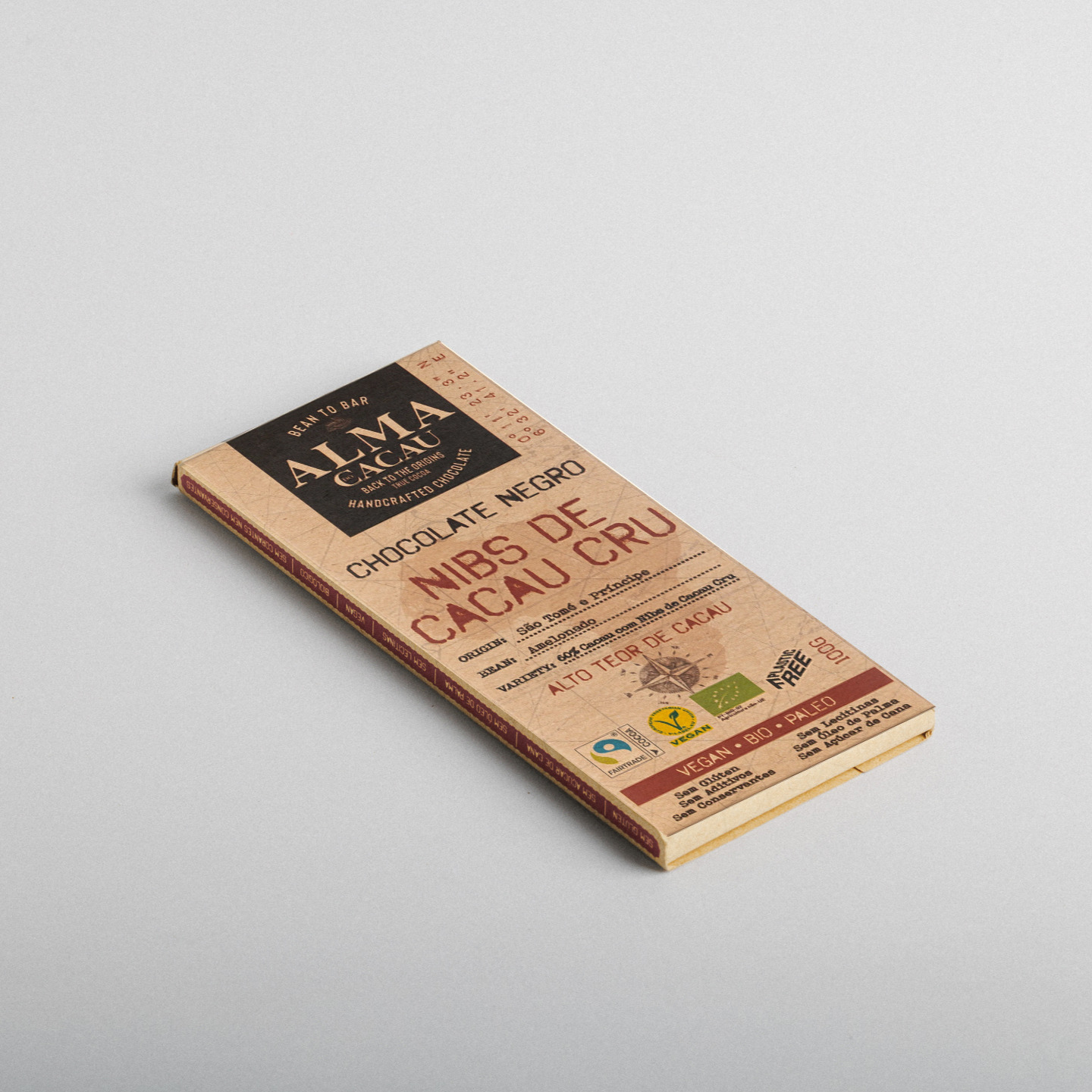 Chocolate Negro 60% com Nibs de Cacau Cru 0