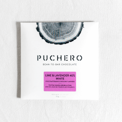Puchero | Chocolate Branco 40% com Lima & Lavanda